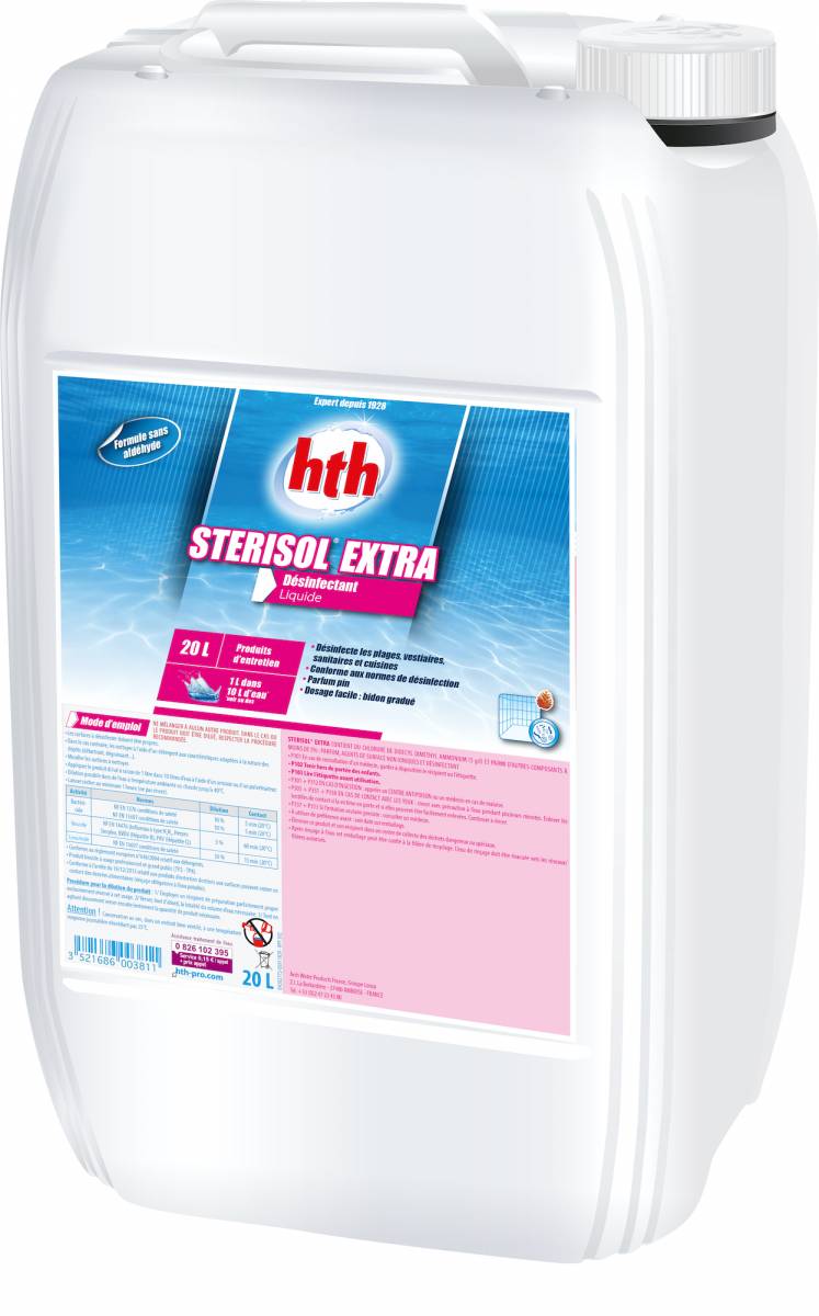 HTH STERISOL EXTRA - Désinfectant en bidon de 20L